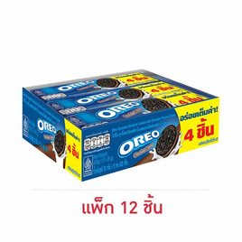 โอรีโอ คุกกี้แซนวิชสอดไส้ครีมช็อกโกแลต 35 กรัม (แพ็ก 12 ชิ้น) - โอรีโอ, บิสกิต