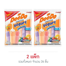 ดีโด้ ไอซ์สติ้ก น้ำผลไม้ผสมโยเกิร์ต 35 มล. (แพ็ก 13 ชิ้น) - ดีโด้, ซูเปอร์มาร์เก็ต