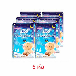 โซฟี คูลลิ่งเฟรชไนท์สลิมแบบมีปีก 35ซม. (ห่อละ 6 ชิ้น) - Sofy, สำหรับผู้หญิง