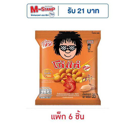โก๋แก่ ถั่วลิสงอบกรอบ รสกุ้ง 35 กรัม (แพ็ก 6 ชิ้น) - Koh Kae, ถั่ว