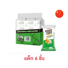 แพนแพน มันฝรั่งทอดกรอบ รสซาวครีมและหัวหอม 35 กรัม (แพ็ก 6 ชิ้น) - แพนแพน, มันฝรั่ง