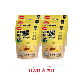 บินบิน ข้าวอบกรอบผสมธัญพืชรสทริปเปิ้ลชีส 35 กรัม (แพ็ก 6 ชิ้น) - บินบิน