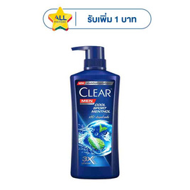 เคลียร์เมน แชมพูขจัดรังแค คูล สปอร์ต เมนทอล 360 มล. - Clear, สำหรับผู้ชาย