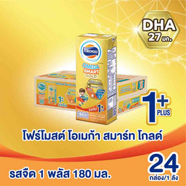 โฟร์โมสต์ โอเมก้า 369 โกลด์ 1 พลัส นมยูเอชที รสจืด 180 มล.  (ยกลัง 24 กล่อง) - Foremost, นมยูเอชที