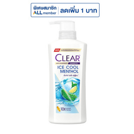 เคลียร์ แชมพู ไอซ์คูลเมนทอล (ฟ้า) 370 มล. - Clear, ผลิตภัณฑ์ดูแลเส้นผม