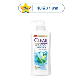 เคลียร์ แชมพู ไอซ์คูลเมนทอล (ฟ้า) 370 มล. - Clear, ความงามและของใช้ส่วนตัว