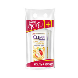 เคลียร์ แชมพู แอนตี้แดนดรัฟ แอปเปิ้ล ไซเดอร์ อิทซ์ ฟรี 370 มล. (แพ็กคู่) - Clear, Clear