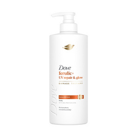 โดฟ แชมพู เฟอรูลิก+ยูวี รีแพร์ & โกลว์ แดเมจ เทอราพี 370 มล. - Dove, แชมพูและครีมนวดผม