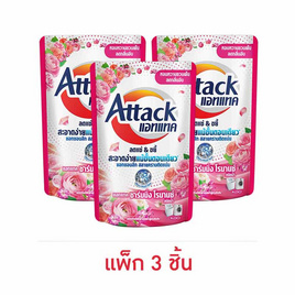 แอทแทค ชาร์มมิ่ง โรมานซ์สูตรน้ำ 380 มล. (1 แพ็ก 3 ชิ้น) - แอทแทค, ผงซักฟอก