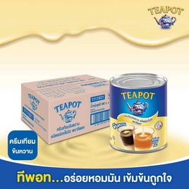 ทีพอท ครีมเทียมข้นหวาน กระป๋อง 380 กรัม (แพ็ก 6 กระป๋อง) - ทีพอท