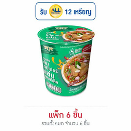 มังกรคู่เรดดี้ วุ้นเส้นคัพ รสต้มซุปเปอร์ 39 กรัม (แพ็ก 6 ชิ้น) - มังกรคู่, วุ้นเส้นกึ่งสำเร็จรูป