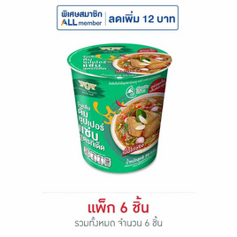 มังกรคู่เรดดี้ วุ้นเส้นคัพ รสต้มซุปเปอร์ 39 กรัม (แพ็ก 6 ชิ้น) - มังกรคู่, สินค้าอื่นๆ