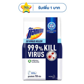 แอทแทค 3D ผงซักฟอก ไวรัสคิลเลอร์ 750 กรัม - แอทแทค, ผลิตภัณฑ์ทำความสะอาดผ้า