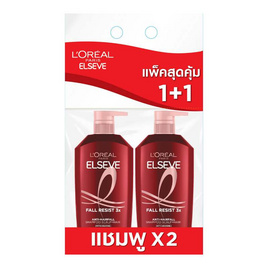 ลอรีอัล ปารีส เอลแซฟ ฟอล รีซิสท์ 3X แอนไท แฮร์ฟอล แชมพู 400 มล. แพ็กคู่ - Loreal, ผลิตภัณฑ์ดูแลเส้นผม