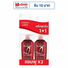 ลอรีอัล ปารีส เอลแซฟ ฟอล รีซิสท์ 3X แอนไท แฮร์ฟอล แชมพู 400 มล. แพ็กคู่ - Loreal, บำรุงผม
