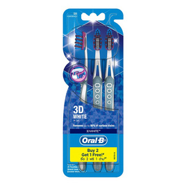 ออรัล-บี แปรงสีฟัน ทรีดีไวท์ ช่วยให้ฟันขาวขึ้นอย่างเป็นธรรมชาติ 3 ด้าม - Oral b, Oral b