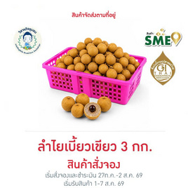 ลำไยสดพันธุ์เบี้ยวเขียว 3 กก. แปลงใหญ่ลำพูน - วิสาหกิจชุมชนแปลงใหญ่ลำไย ต.ป่าซาง จ. ลำพูน, ผักและผลไม้
