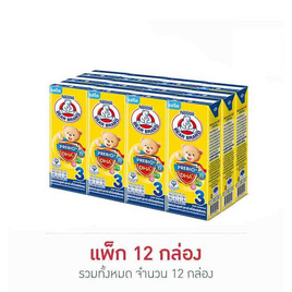 ตราหมี นมยูเอชที พรีไบโอพลัส สูตร3 180 มล. (ยกแพ็ก 12 กล่อง) - ตราหมี, นมและนมผง