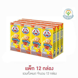 ตราหมี นมยูเอชที พรีไบโอพลัส สูตร3 รสน้ำผึ้ง 180 มล. (แพ็ก 12 กล่อง) - ตราหมี, เครื่องดื่ม