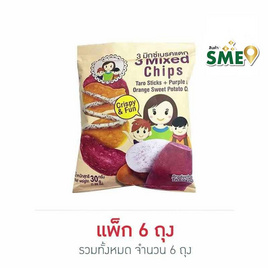 แม่นภา 3 มิกซ์เบรคแตก 30 กรัม (แพ็ก 6 ชิ้น) - แม่นภา, ผลไม้อบแห้ง