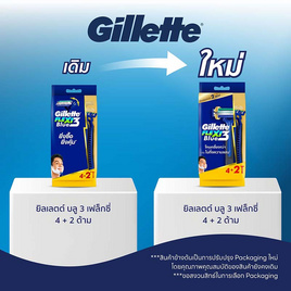 ยิลเลตต์ บลู 3 เฟล็กซี่ 4+2 ด้าม - Gillette, อุปกรณ์กำจัดขน