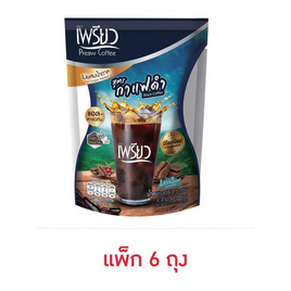 เพรียวคอฟฟี่ผสมโครเมียม สูตรกาแฟดำ (3.5กรัม x 5ซอง) แพ็ก 6 ถุง - เพรียว, กาแฟสำเร็จรูป