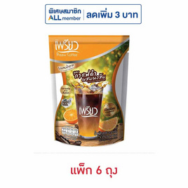 เพรียวคอฟฟี่ผสมโครเมียม สูตรกาแฟดำผงส้ม (3.5กรัม x 5ซอง) แพ็ก 6 ถุง - เพรียว, ซื้อสินค้าเพรียว ราคาพิเศษ