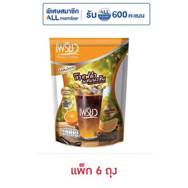 เพรียวคอฟฟี่ผสมโครเมียม สูตรกาแฟดำผงส้ม (3.5กรัม x 5ซอง) แพ็ก 6 ถุง - เพรียว, เพรียว
