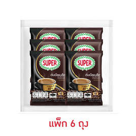 ซุปเปอร์ กาแฟ 3in1 ดับเบิ้ลแบล็ค 110 กรัม (11กรัม x 10ซอง) แพ็ก 6 ถุง - ซุปเปอร์กาแฟ, สินค้าใหม่เครื่องดื่มและผงชงดื่ม
