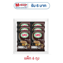 ซุปเปอร์ กาแฟ 3in1 ดับเบิ้ลแบล็ค 110 กรัม (11กรัม x 10ซอง) แพ็ก 6 ถุง - ซุปเปอร์กาแฟ, กาแฟใหม่ต้องลอง