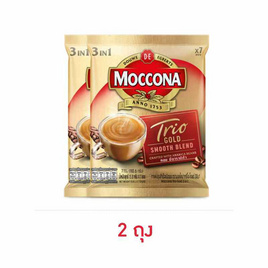 มอคโคน่าทรีโอโกลด์ กาแฟ 3in1 110.6 กรัม (15.8 กรัม x 7 ซอง) - Moccona, กาแฟ