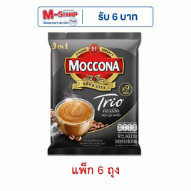 มอคโคน่าทรีโอ 3in1 คลาสสิค 15.8กรัม (9ซอง/ถุง) แพ็ก 6 ถุง - Moccona, กาแฟ