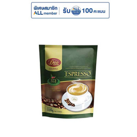 กาแฟดาว 3in1 รสเอสเปรสโซ (16 ซอง/ถุง) - ดาวกาแฟ, เครื่องดื่มและผงชงดื่ม