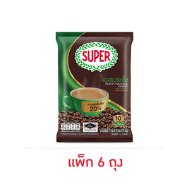 ซุปเปอร์กาแฟ 3in1 เอสเปรซโซ่ 170 กรัม (17 กรัม x 10 ซอง) แพ็ก 6 ถุง - ซุปเปอร์กาแฟ, กาแฟ