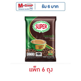 ซุปเปอร์กาแฟ 3in1 เอสเปรซโซ่ 170 กรัม (17 กรัม x 10 ซอง) แพ็ก 6 ถุง - ซุปเปอร์กาแฟ, เครื่องดื่มและผงชงดื่ม