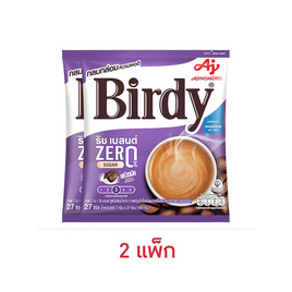เบอร์ดี้ 3in1 ริชเบลนด์ สูตรไม่เติมน้ำตาล 189 กรัม (แพ็ก 27 ซอง) - Birdy, กาแฟสำเร็จรูป