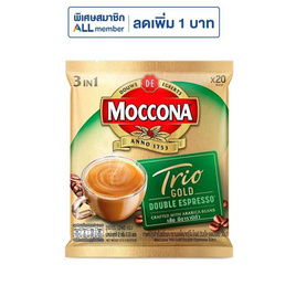 มอคโคน่า โกลด์ กาแฟ 3in1 ดับเบิ้ล เอสเปรสโซ่ 240 กรัม (12 กรัม x 20 ซอง) - Moccona, กาแฟสำเร็จรูป