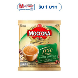มอคโคน่า โกลด์ กาแฟ 3in1 ดับเบิ้ล เอสเปรสโซ่ 240 กรัม (12 กรัม x 20 ซอง) - Moccona, ตุนกาแฟคุ้มทั้งเดือน