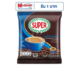 ซุปเปอร์ กาแฟ 3in1 สูตรน้ำตาลน้อย 275 กรัม (11 กรัม x 25 ซอง) - ซุปเปอร์กาแฟ, ซูเปอร์มาร์เก็ต