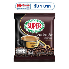 ซุปเปอร์ กาแฟ 3in1 ดับเบิ้ลแบล็ค 275 กรัม (11กรัม x 25ซอง) - ซุปเปอร์กาแฟ, กาแฟ