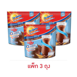 โอวัลติน 3in1 สูตรน้ำตาลน้อย 31 กรัม (12 ซอง/ถุง) แพ็ก 3 ถุง - Ovaltine, ผงชงดื่มช็อกโกแลต