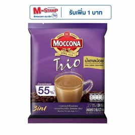 มอคโคน่าทรีโอ 3in1 น้ำตาลน้อย 324 กรัม (12 กรัม x 27 ซอง) - มอคโคน่า, กาแฟสำเร็จรูป