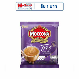 มอคโคน่า ทรีโอ 3in1 น้ำตาลน้อย 324 กรัม (12 กรัม x 27 ซอง) - Moccona, moccona