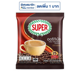 ซุปเปอร์ กาแฟ 3in1 ออริจินัล 425 กรัม (17 กรัม x 25 ซอง) - ซุปเปอร์กาแฟ, โปรโมชั่นสายดื่มเท่านั้น