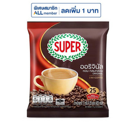 ซุปเปอร์ กาแฟ 3in1 ออริจินัล 425 กรัม (17 กรัม x 25 ซอง) - ซุปเปอร์กาแฟ, ชา&กาแฟพร้อมดื่ม