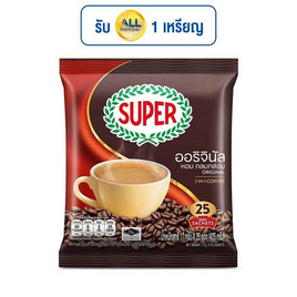 ซุปเปอร์ กาแฟ 3in1 ออริจินัล 425 กรัม (17 กรัม x 25 ซอง) - ซุปเปอร์กาแฟ, เครื่องดื่มและผงชงดื่ม