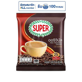 ซุปเปอร์ กาแฟ 3in1 ออริจินัล 425 กรัม (17 กรัม x 25 ซอง) - ซุปเปอร์กาแฟ, ชา&กาแฟพร้อมดื่ม