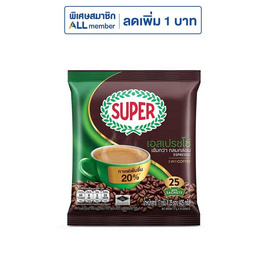 ซุปเปอร์ กาแฟ 3in1 เอสเปรสโซ่ 425 กรัม (17 กรัม x 25 ซอง) - ซุปเปอร์กาแฟ, adhoc ของดื่มเท่านั้น