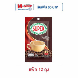 ซุปเปอร์กาแฟ 3in1 ออริจินัล 51 กรัม (17 กรัม x 3 ซอง) แพ็ก 12 ถุง - ซุปเปอร์กาแฟ, ชา&กาแฟพร้อมดื่ม