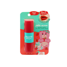 แจ๊บส์ บอนนี่บลิส ลิปแอนด์ชีค บาล์ม 3in1 5 กรัม แอปเปิ้ล แจม - Jabs, เครื่องสำอาง